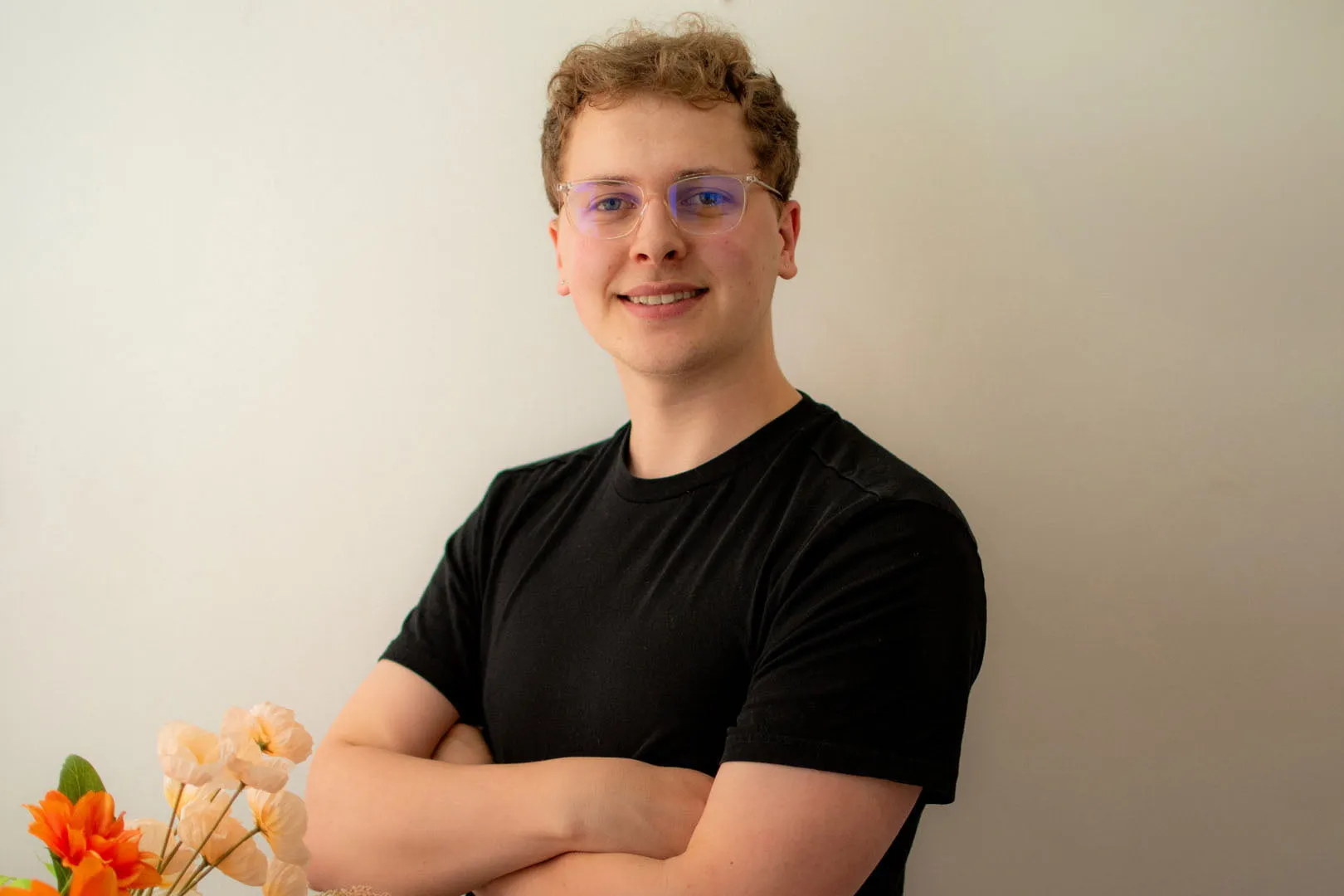 Lewis Wilks, Creative Director at Berlew Design Studio, in the Nottingham studio.