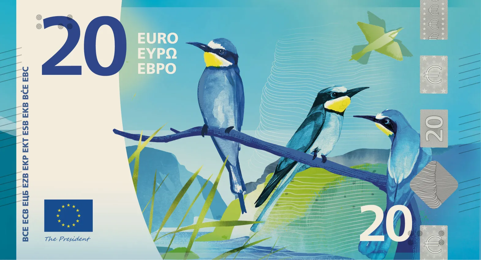 ECB Design H 20€ banknote proposal front