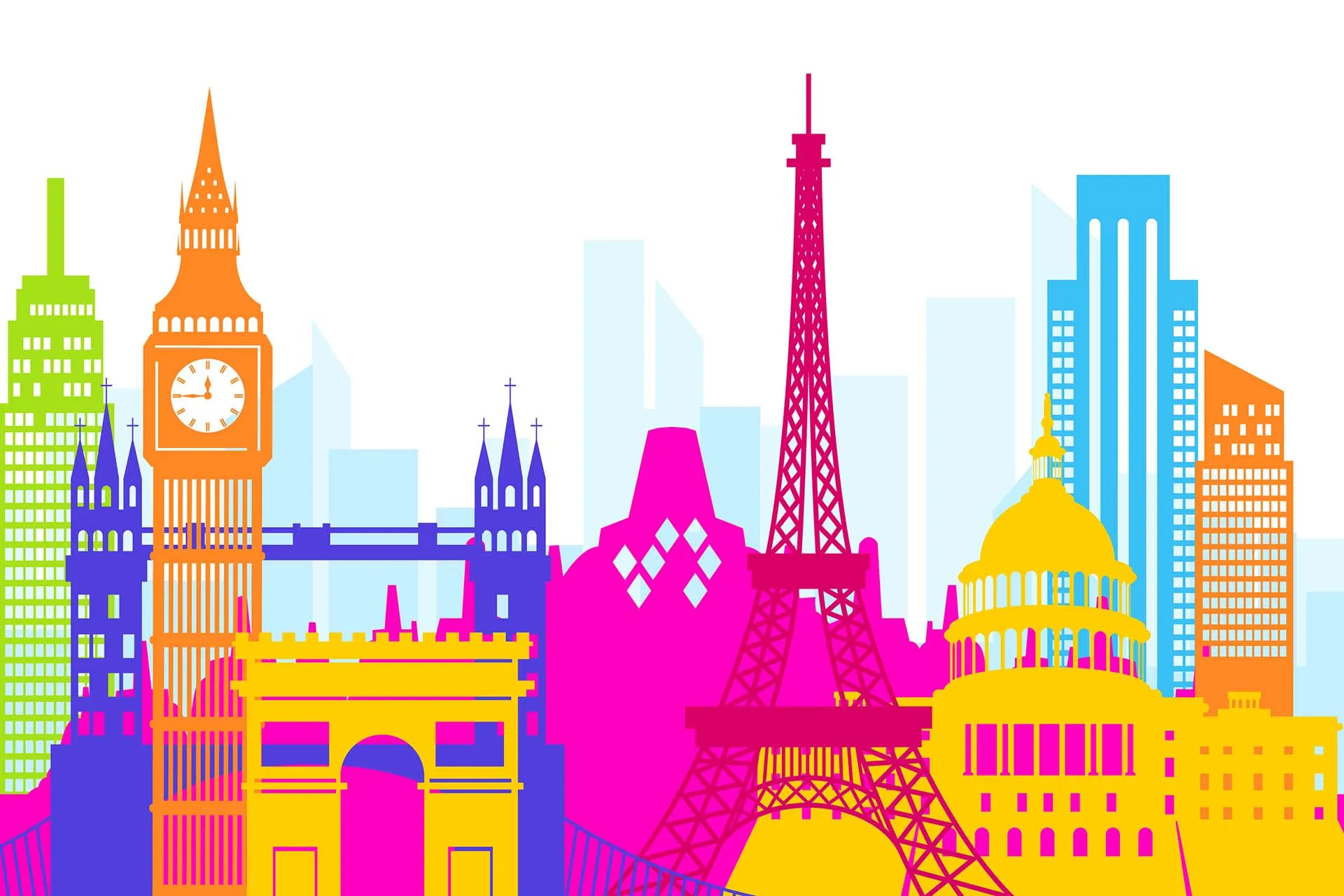 Vibrant facades from the world's most colourful cities. Berlew's global colour palette study