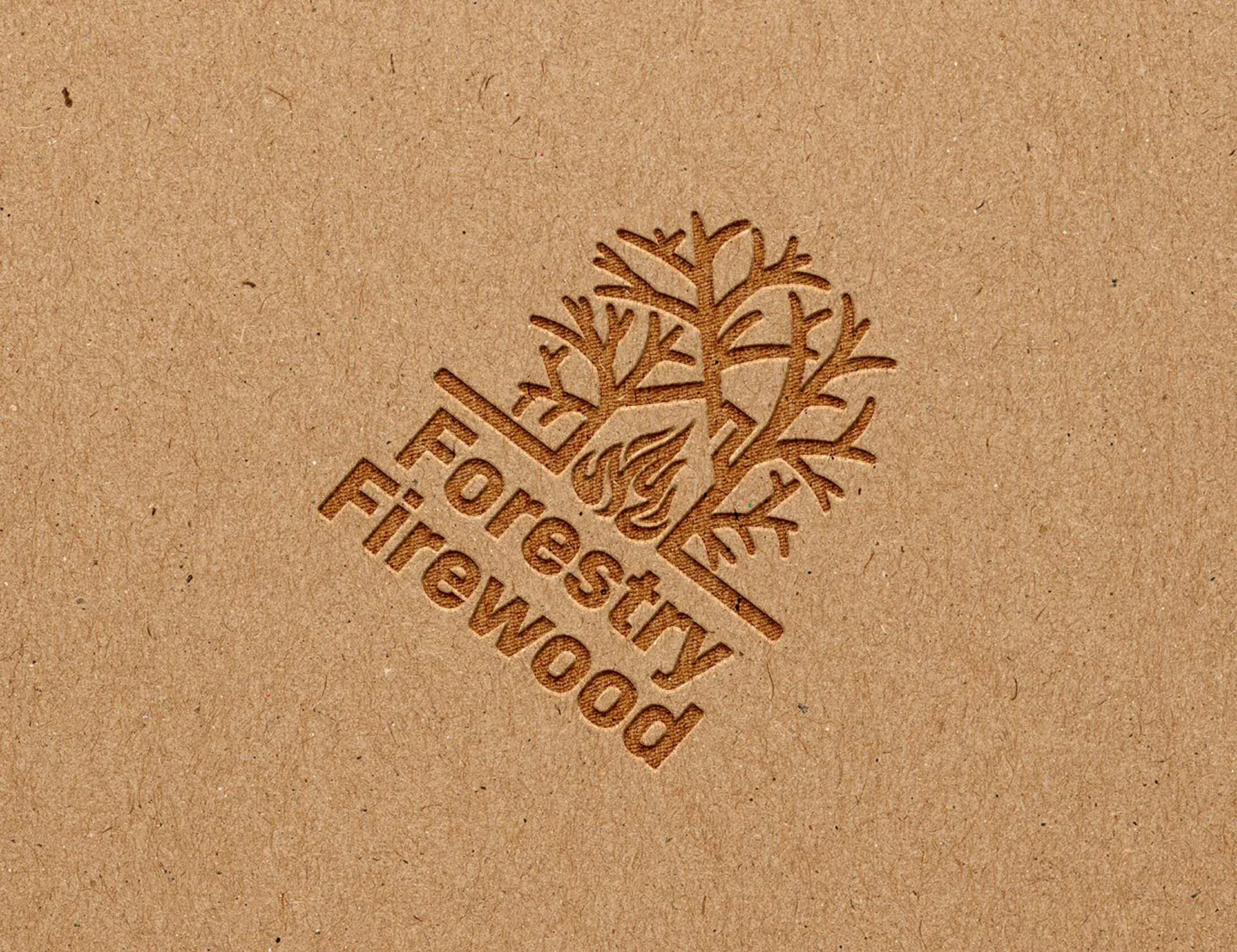 Forestry Firewood printed stationery by Berlew.