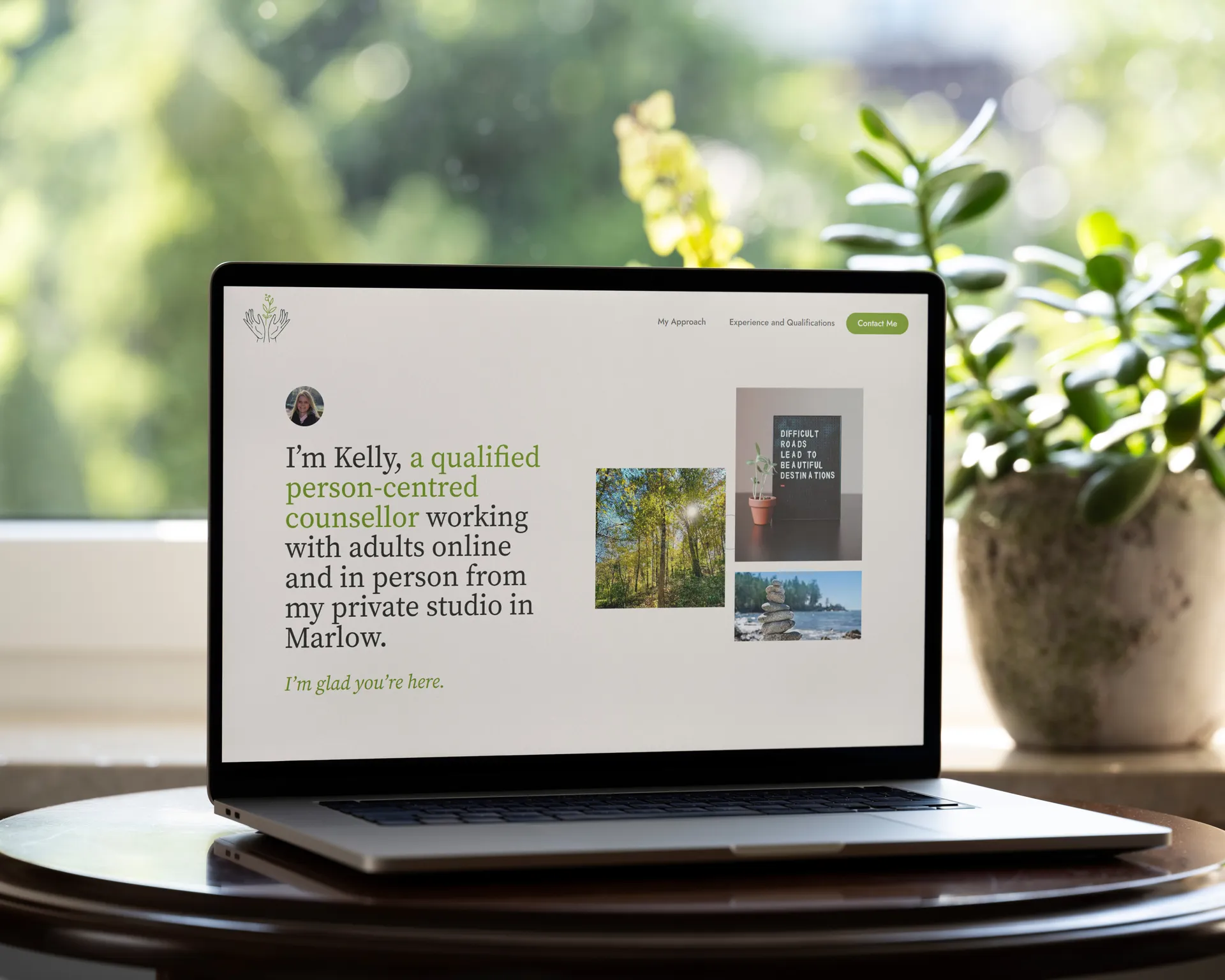 Kelly Gomm Counselling website designed and built by Berlew Design Studio.