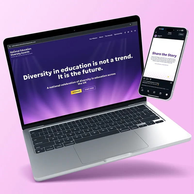 National Education Diversity Awards campaign design by Berlew.