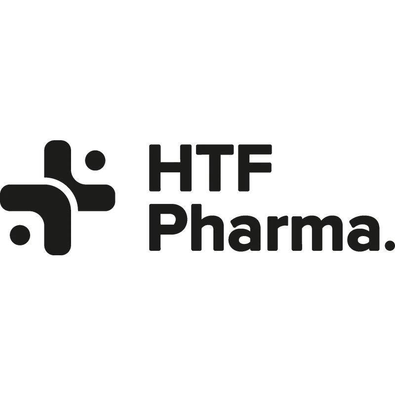 HTF Pharma logo designed by Berlew.
