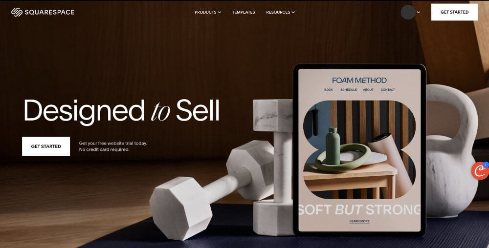 Image of Sqaurespace website platform
