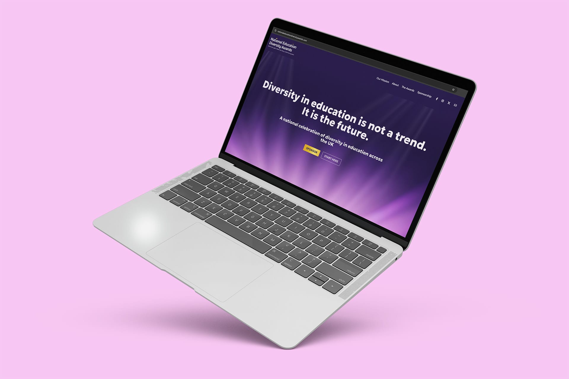 NEDA Website Hero Mockup