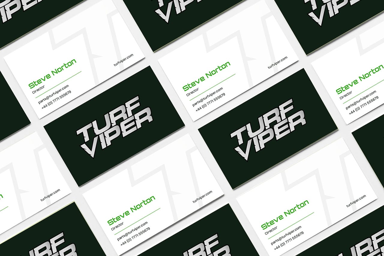 Turf Viper Business Cards Mockup